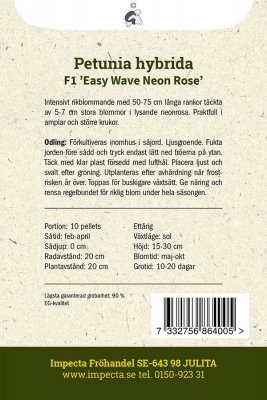 Petunia, Häng-, Easy Wave Neon Rose F1