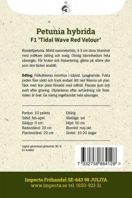 Petunia, Rondell-, F1 Tidal Wave Red Velour