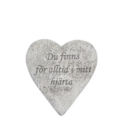 Hjärta Du finns för alltid i mitt hjärta 18,8x17,2cm