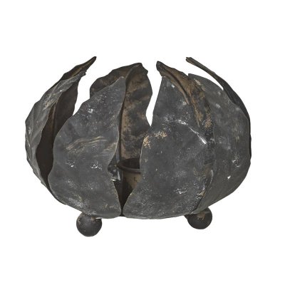 Ljusstake Sälg Svart 13x13x10cm