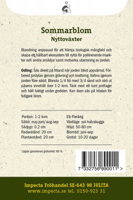 Blomsterblandning, 'Nyttoväxter'