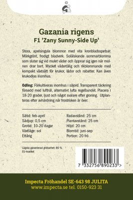 Påfågelsblomster F1 Zany Sunny-Side Up