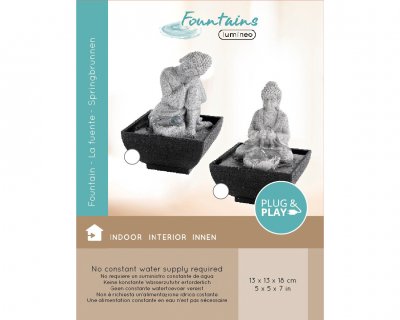 Fontän Buddha 13x13x18cm