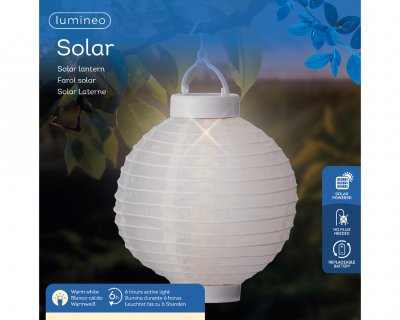 Solcell LED Lykta 20cm