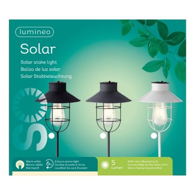 Solcell Lykta LED Mix 18x65cm