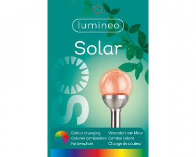 Solcell LED Färgskiftande 8x30,5cm