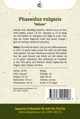 Böna, Purpur-, Velour
