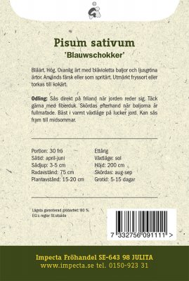 Ärt, Sprit-, 'Blauwschokker'