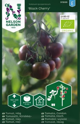 Körsbärstomat Black Cherry, Ekologisk