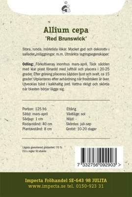 Lök, Röd, Red Brunswick