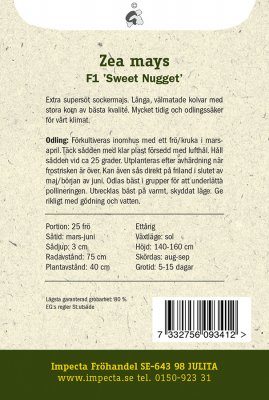 Majs, Socker-, F1 Sweet Nugget
