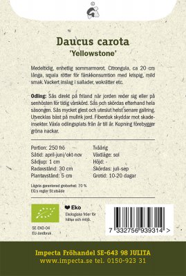 Morot, Sommar-, 'Yellowstone', Ekologisk