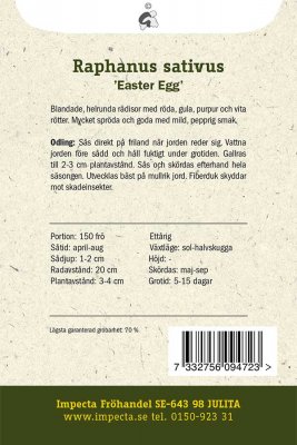 Rädisa, 'Easter Egg'