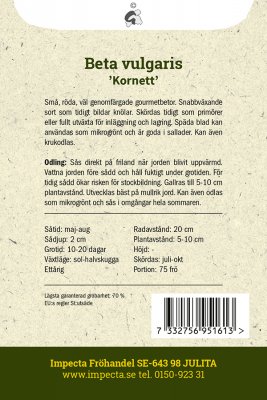 Rödbeta Kornett