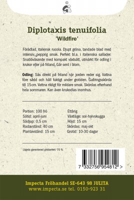Rucola, Italiensk, Wildfire