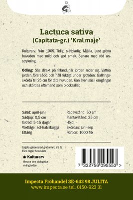Sallat, Huvud-, Kral maje I