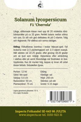 Tomat, Körsbärs-, F1 Cherrola