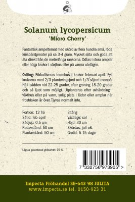 Tomat, Ampel-, Micro Cherry