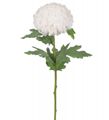 Chrysanthemum Vit 70cm, Konstgjord
