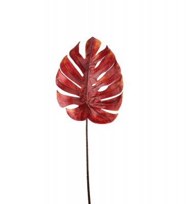 Monstera Blad Orange 75cm