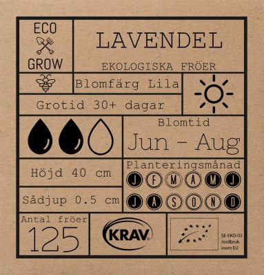 Lavendel, Ekologisk