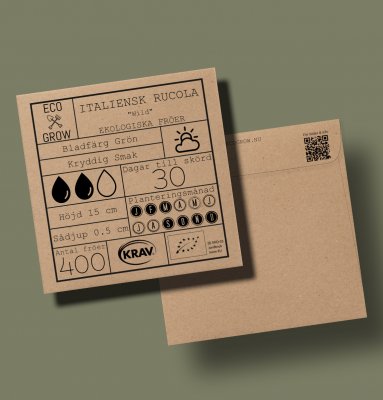 Rucola, Italiensk, Ekologisk
