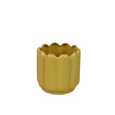 Kruka Ribb Gul 14x12cm
