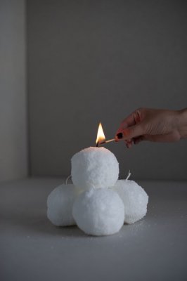 Snöbollsljus Vit