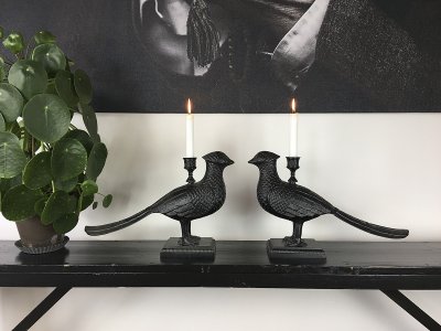 Ljushållare Kubo Fasan Svart 41x29x11,5cm