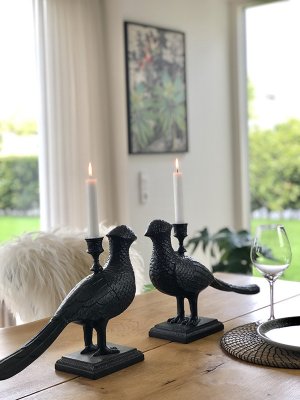 Ljushållare Kubo Fasan Svart 41x29x11,5cm