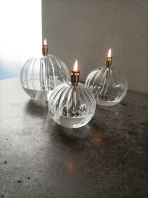 Oljelampa Glas Elegant 9cm