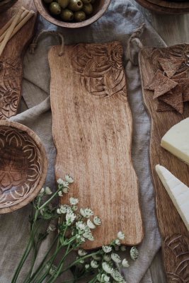 Skärbräda Fleur 38x15x2cm