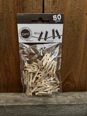 Klädnypa 2cm 50-pack