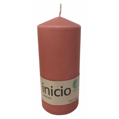 Blockljus 67x150mm Mörkrosa