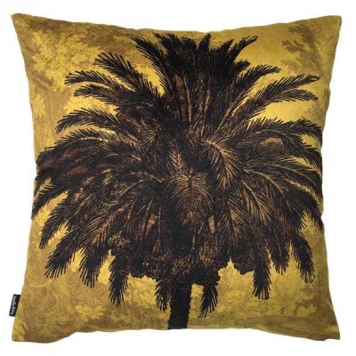 Kuddfodral Big Mustard Palm 50x50cm
