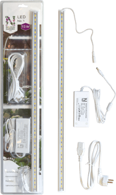 Växtbelysning, LED-ramp, 60 cm, 15 W, Startkit