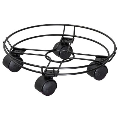 Rullvagn Draht Svart med kant 30cm