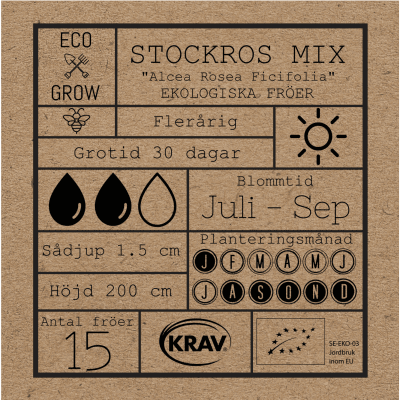 Stockros, Mix, Ekologisk