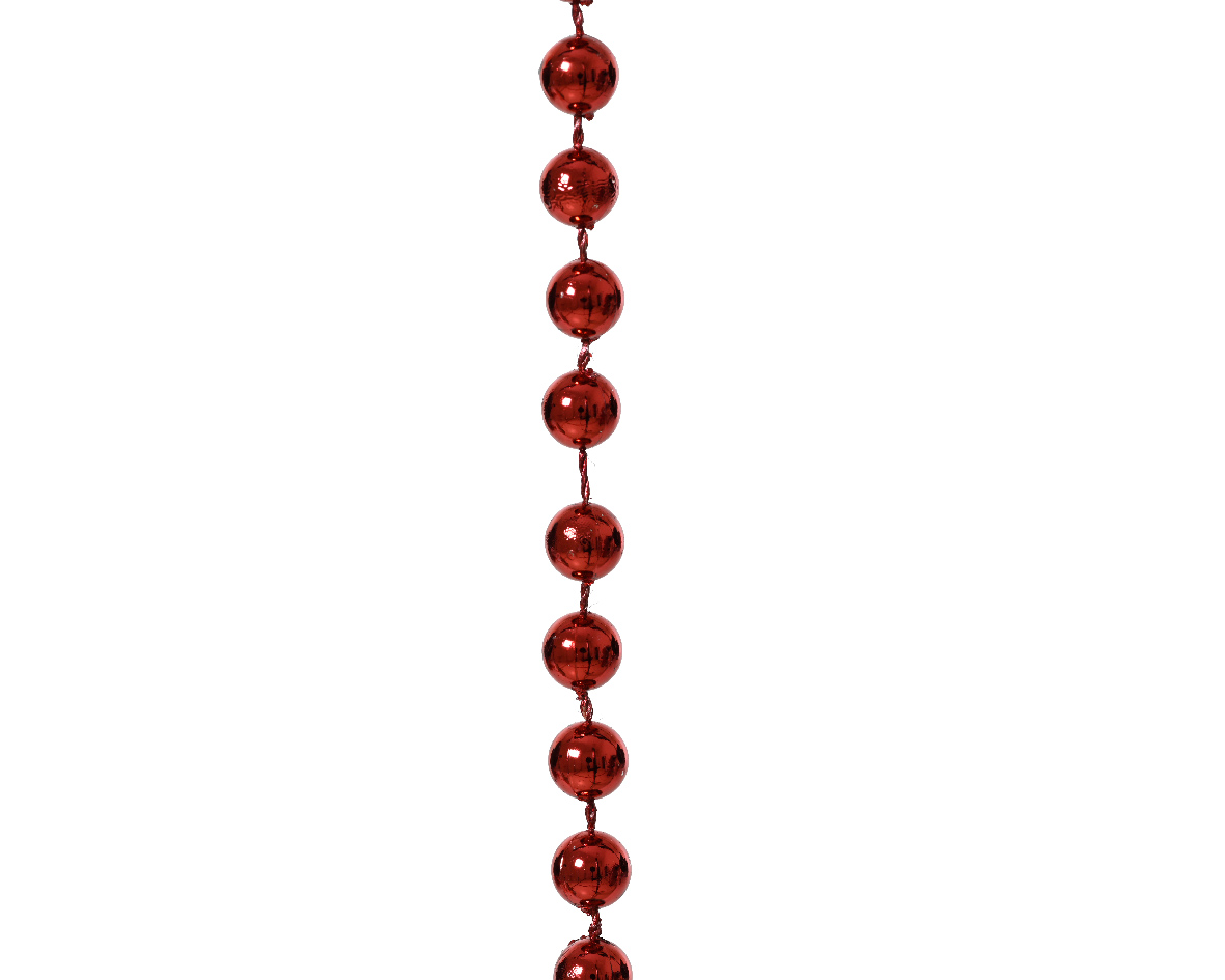 Pärlgirlang 0,8x1000cm Mörkröd Oxblood