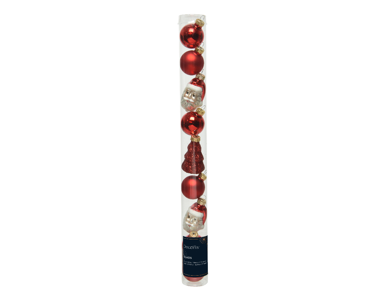 Julkula Mix 2-6cm Röd Mix 9-pack Christmas Red