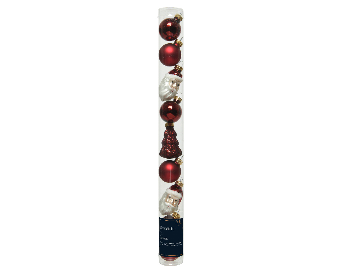 Julkula Mix 2-6cm Mörkröd Mix 9-pack Oxblood