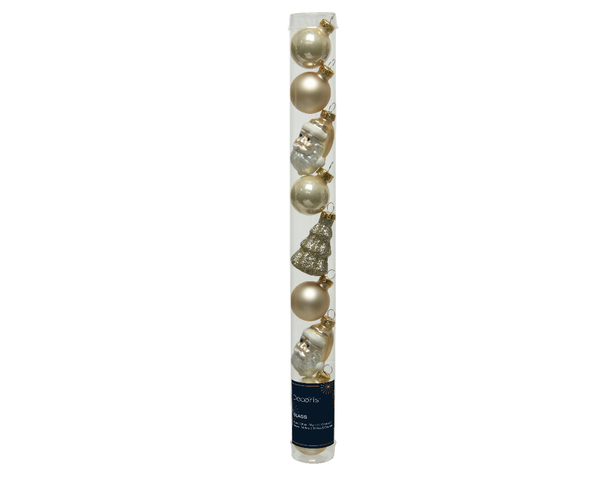 Julkula Mix 2-6cm Pärlemor Mix 9-pack Pearl
