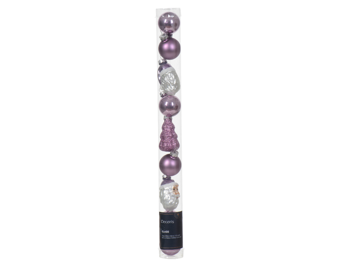 Julkula Mix 2-6cm Lila Mix 9-pack Crystal Lilac