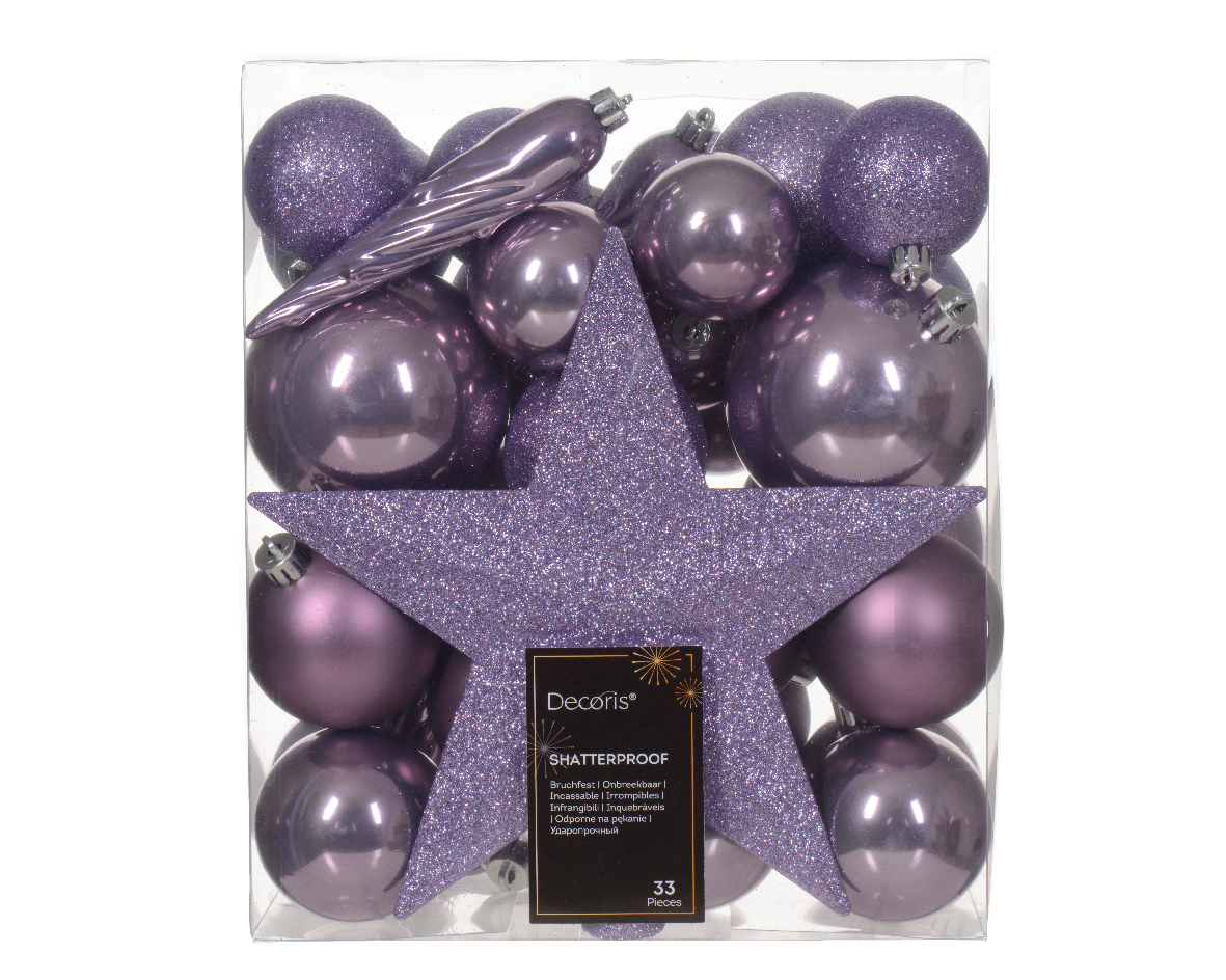 Julkula 33-pack Mix Lila Crystal Lilac