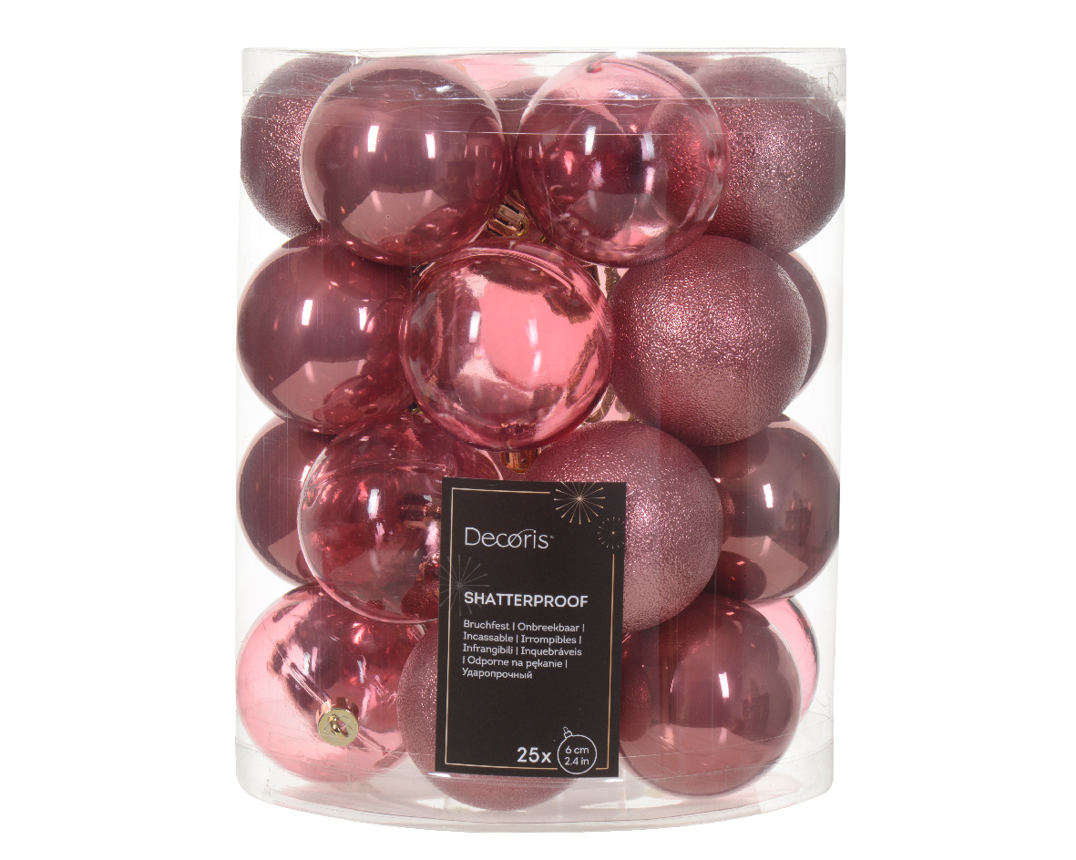 Julkula 25-pack Mix Mörkrosa Velvet Pink