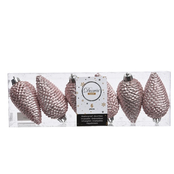 Julkula Kotte 4,5x8cm Ljusrosa 6-pack