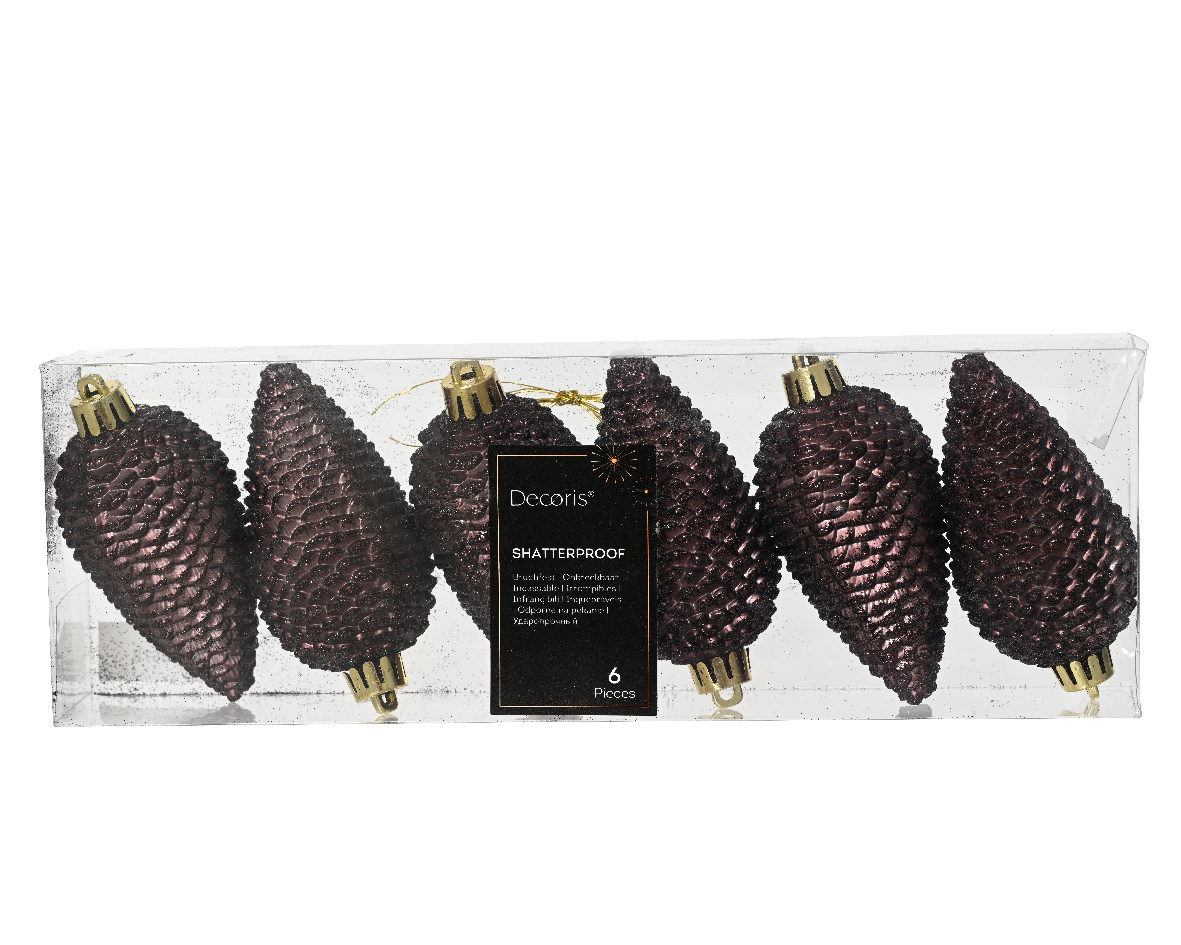 Julkula Kotte 4,5x8cm Mörkbrun 6-pack Black Truffle