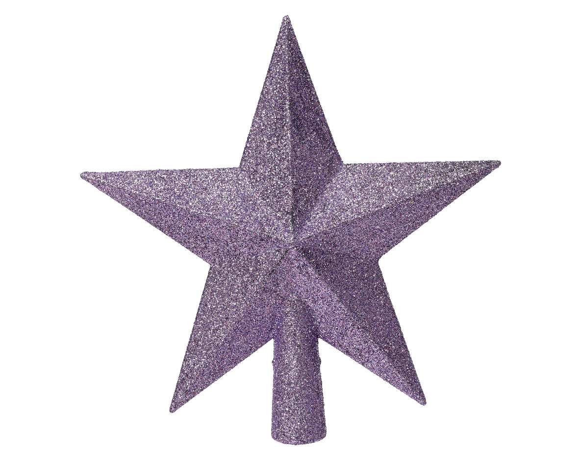 Toppstjärna 19x19x4,2cm Lila Crystal Lilac