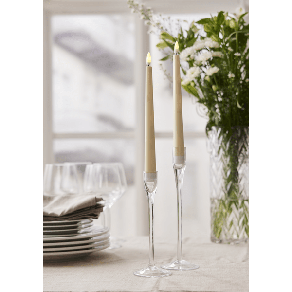 Antikljus LED Flamme Candy Gul 2-pack