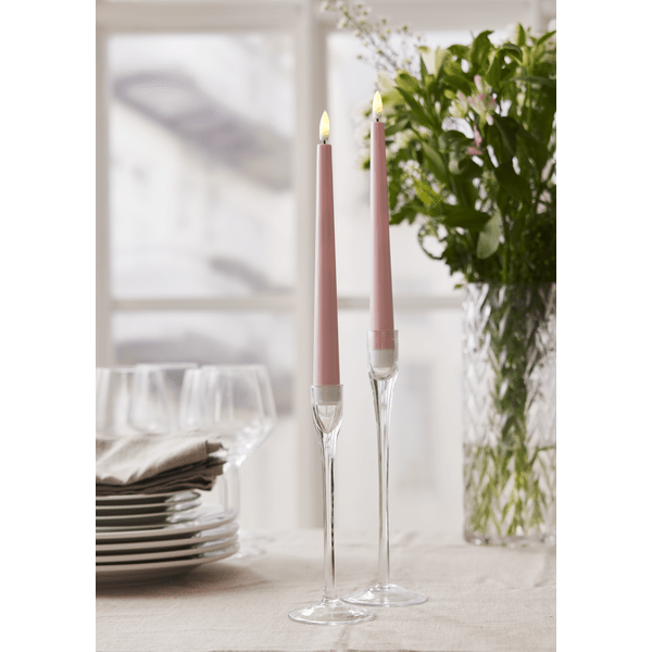 Antikljus LED Flamme Candy Rosa 2-pack